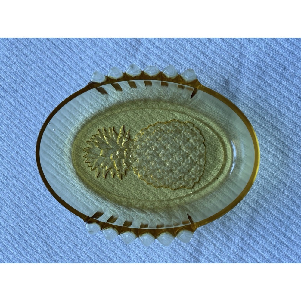 Indiana Glass‎ Depression Glass Oval Pineapple Serving Dish